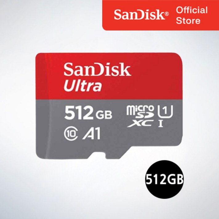 샌디스크코리아 공식인증정품 마이크로 SD 카드 SDXC ULTRA 울트라 QUAC 512GB 샌디스크코리아 공식인증정품 마이크로 SD 카드 SDXC ULTRA 울트라 QUAC 512GB