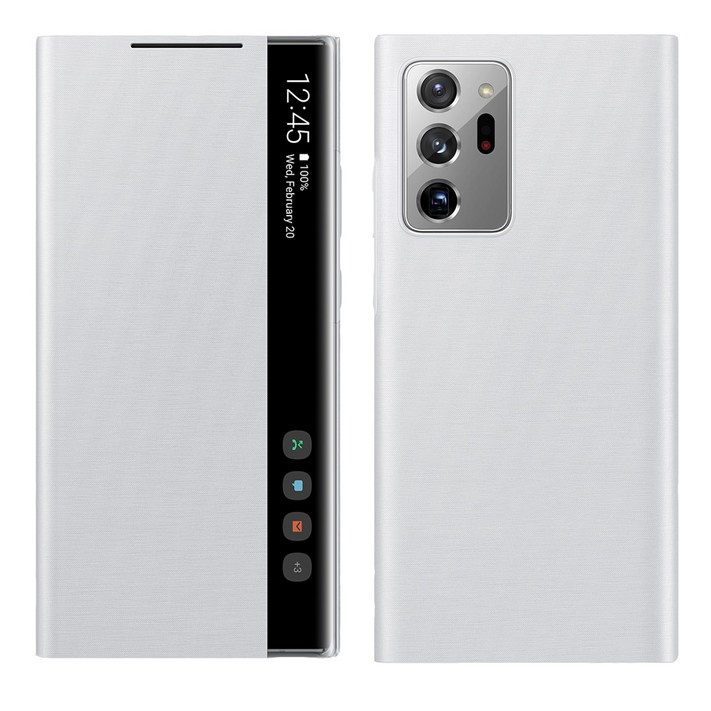 FOXON 갤럭시 노트20노트20 울트라 스마트 클리어뷰 커버 케이스 호환 Galaxy Note 20Ultra 5G 케이스