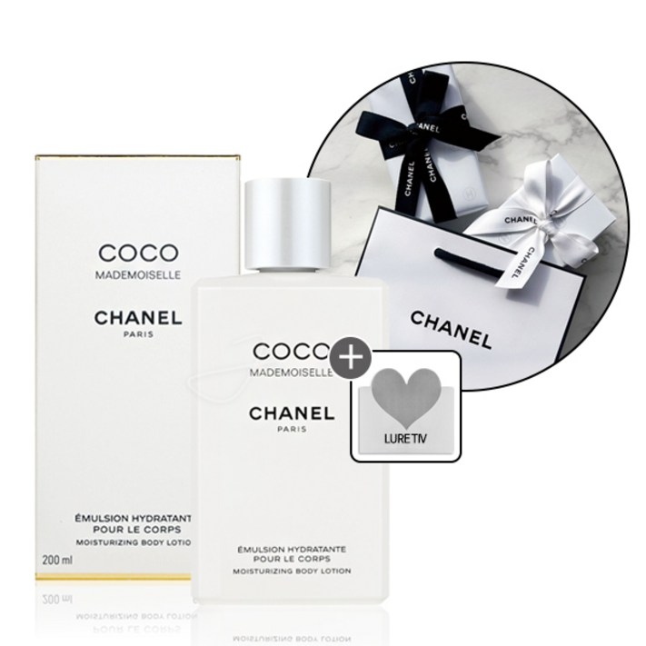기프트리본포장세트 샤넬 코코 마드모아젤 바디 로션 모이스처라이징 200ml 로샤쉐