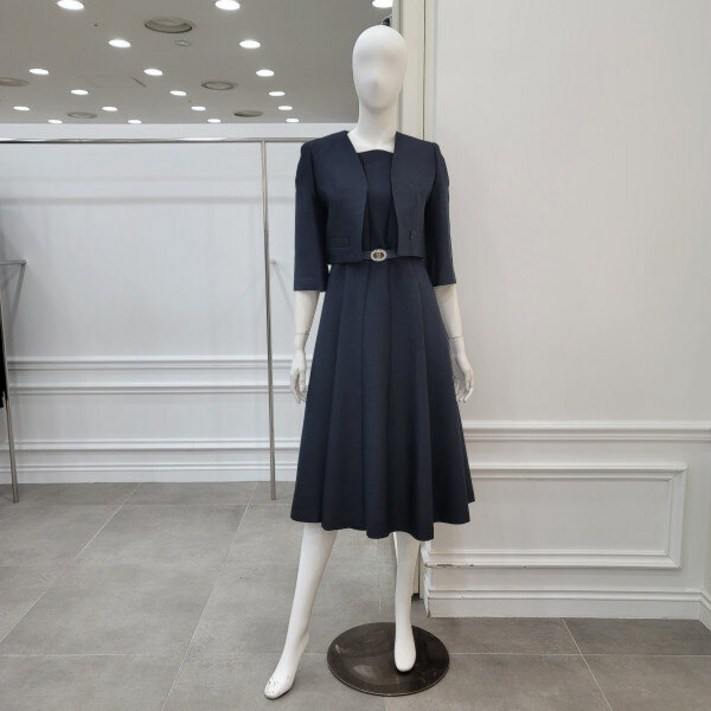 미니멈 실크 자켓 플레어 원피스 셋트 MYAAWO2390 DVIC