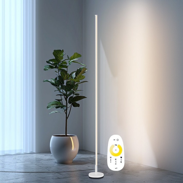 LED 북유럽 플로어 장스탠드 조명 거실등 3년AS, 화이트