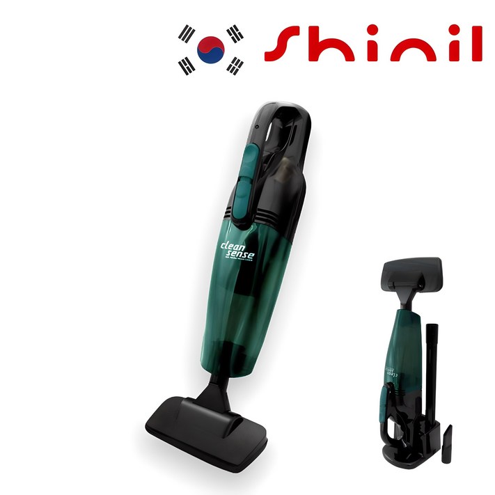 신일 핸디형 항균필터 무선 청소기 SVCG758, 그린, svcG758