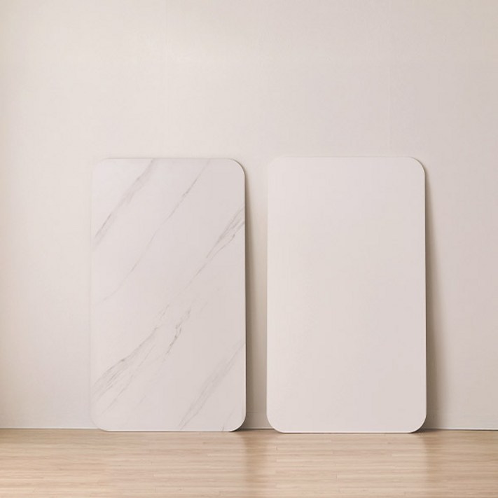 할인쿠폰 스칸디아 손쉬운 교체 화이트 포세린 12T 통세라믹 식탁 테이블 상판 교체용 1400 1600 1800