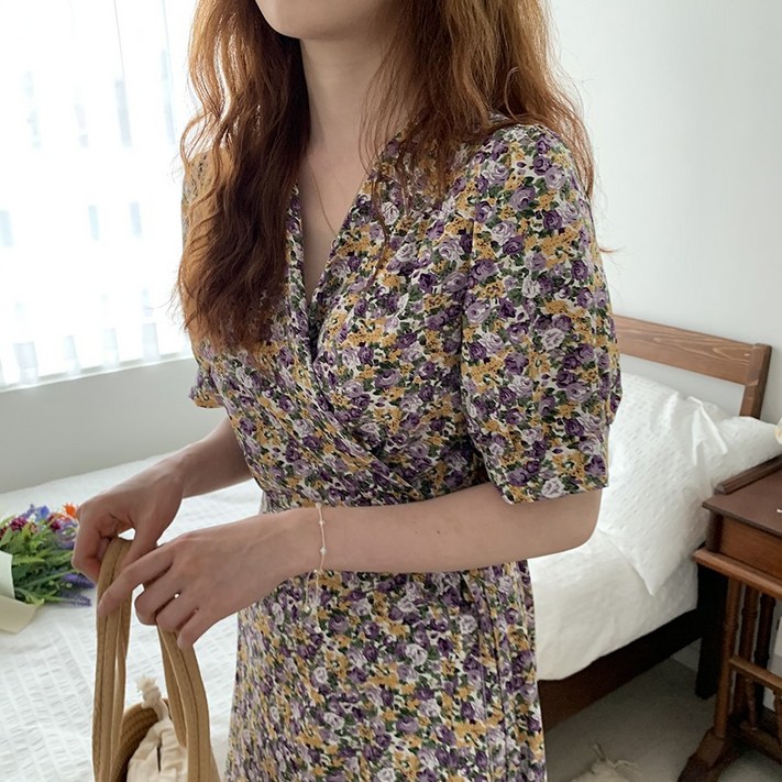 블랑샵 릴리 랩 롱 쉬폰 원피스 블랑샵 릴리 랩 롱 쉬폰 원피스