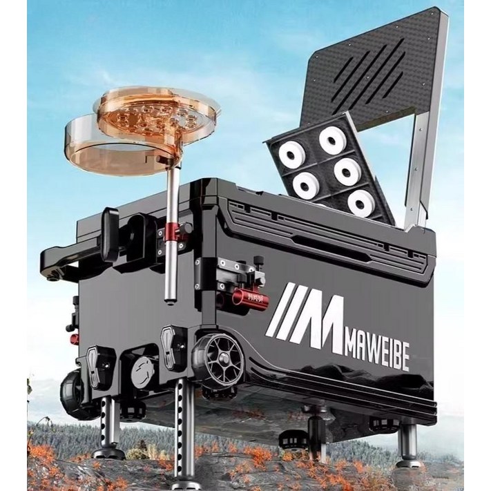 바퀴달린 올인원낚시박스 아이스박스 의자 태클박스 초경량 36L