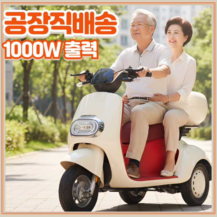 트리비타 1000W 세발전기스쿠터 3륜 전동차 노인전동차 72V30A 3인용 전기전동차