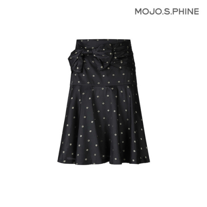 모조에스핀 리본장식 A라인 플레어 스커트 BKJ223MSD002DH2802086