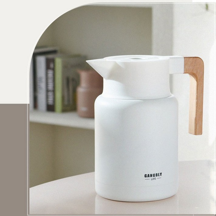 강블리라이프 보온 보냉 주전자 1L 블랙 테이블팟