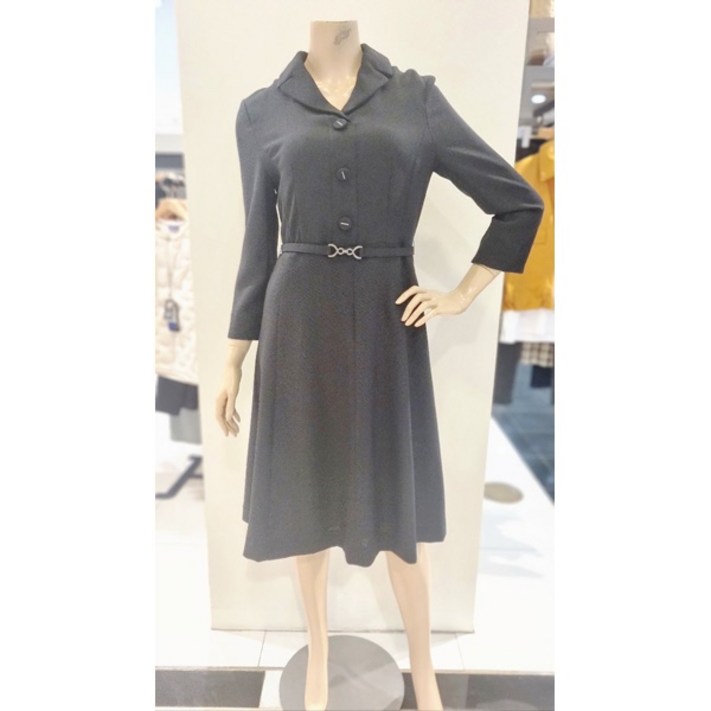 올리비아하슬러 NEW OHDMOP202 트위드 칼라 원피스