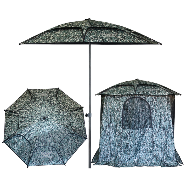 이편한낚시 프리미엄 52인치 블랙암막코팅 2층 파라솔 낚시 파라솔, 단일옵션