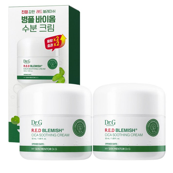 닥터지 레드 블레미쉬 시카 수딩 크림, 50ml, 2개 닥터지 레드 블레미쉬 시카 수딩 크림, 50ml, 2개