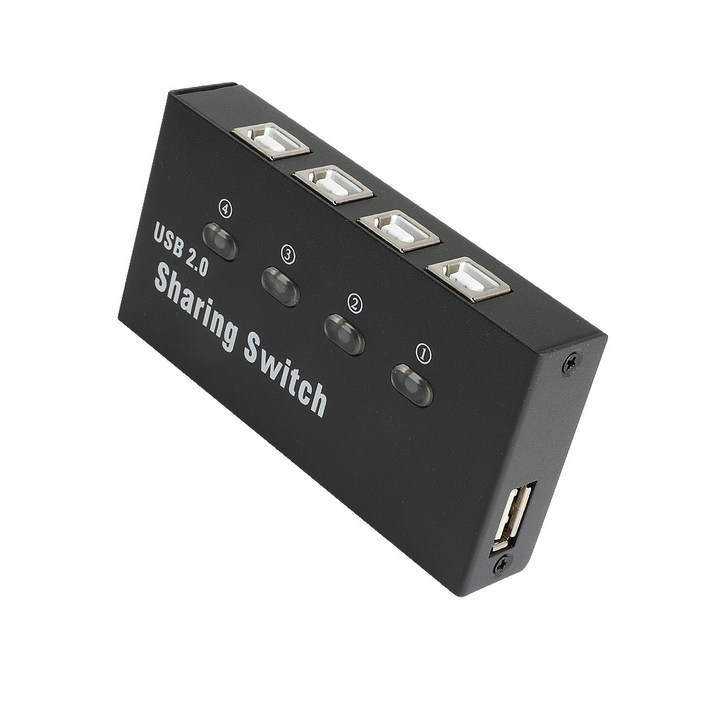 넥시 4대1 USB 셀렉터 스위치 선택기, NXU241S, 1개