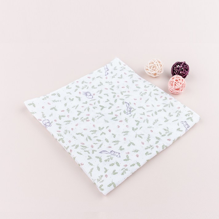 한스네이처 신생아용 캐릭터 가제 엠보 손수건 10p