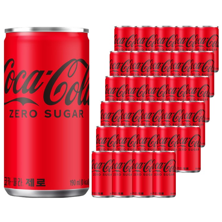 코카콜라 제로, 190ml, 30개 코카콜라 제로, 190ml, 30개