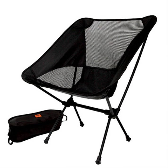 쿨맨 백패킹 초경량 캠핑의자 B형, B형 블랙, 1개