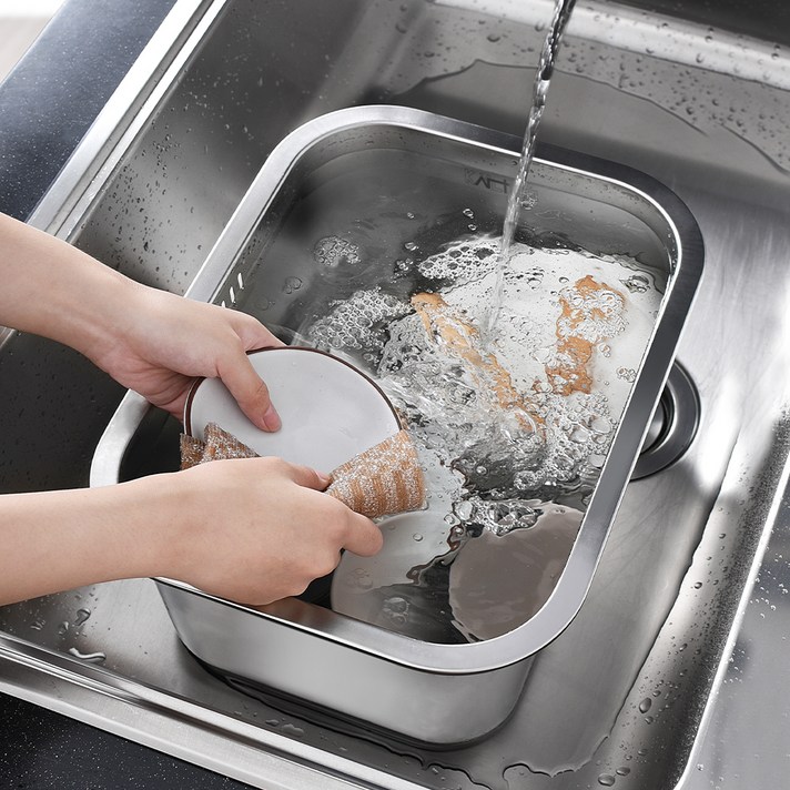 키친아트 연마제 없는 ALL 스텐 설거지통 10L, 1개