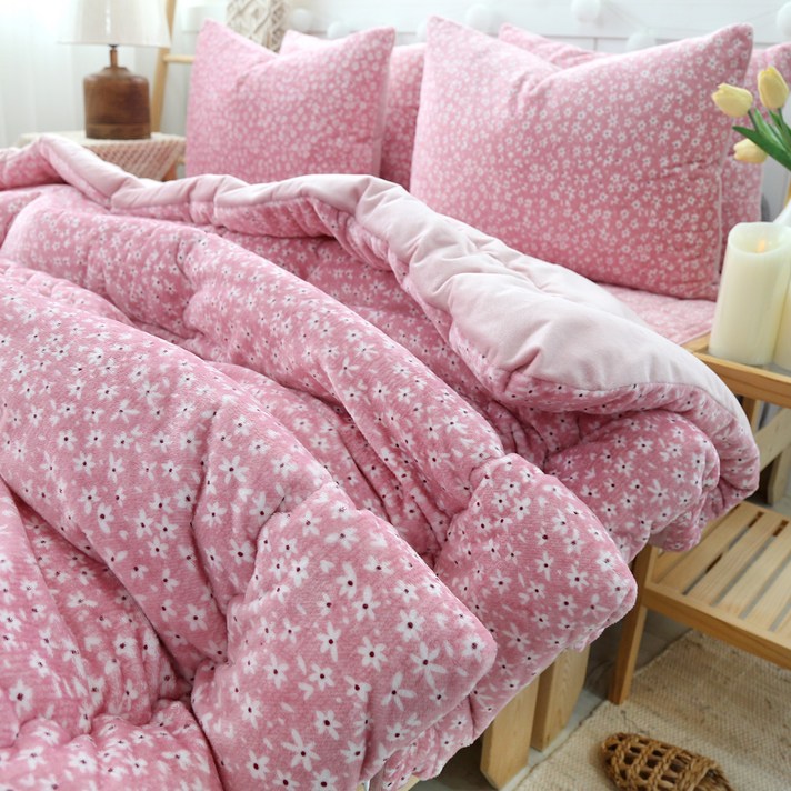 마이센스 극세사 차렵이불  베개커버 세트