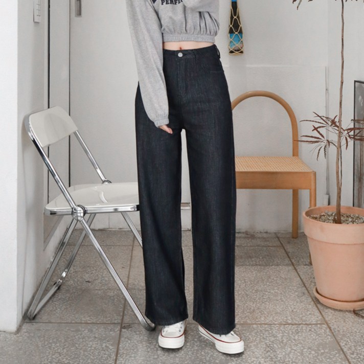 수비진 여성용 와이드 청바지 숏ver SP72051