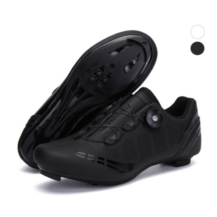 SUB22 자전거 경량 로드용 클릿슈즈 사이클 신발 고급형, 265, 블랙
