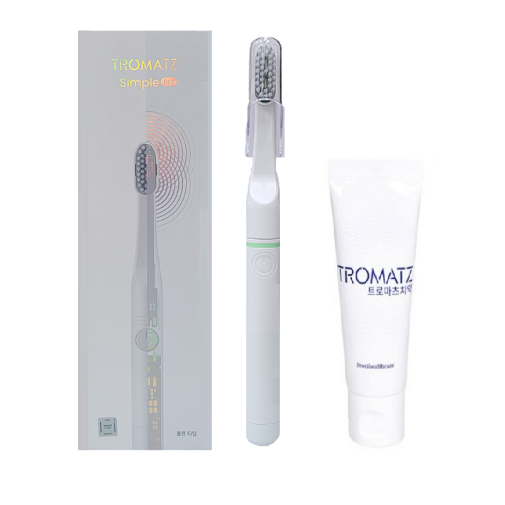 트로마츠 미세전류 칫솔 심플 프로충전형 잇몸치약1