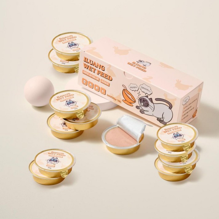 이루앙 고양이습식사료 구강건강 캔 30g, 12개, 오리, 30g, 12개