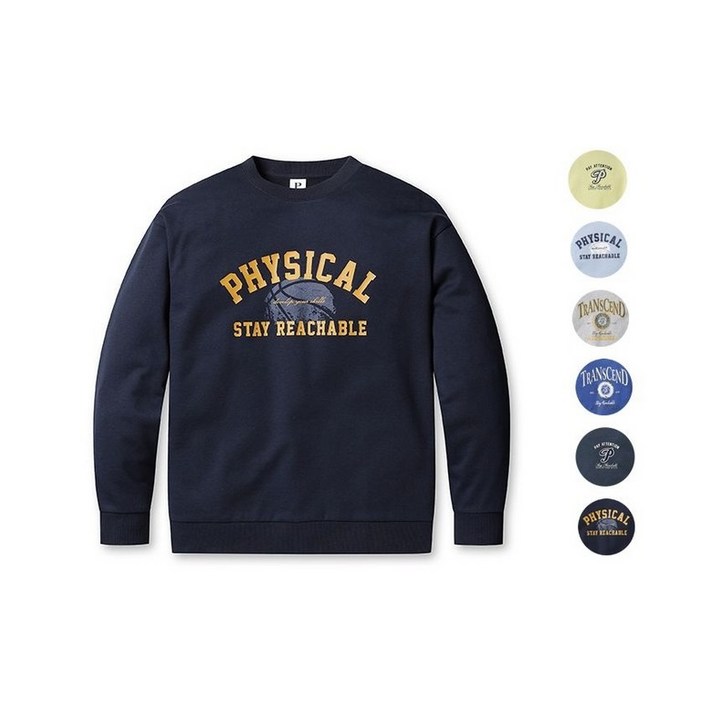 백화점정품 25년SS 폴햄 POLHAM 남성 간절기 소프트테리 그래픽 맨투맨 PHF1TR1020