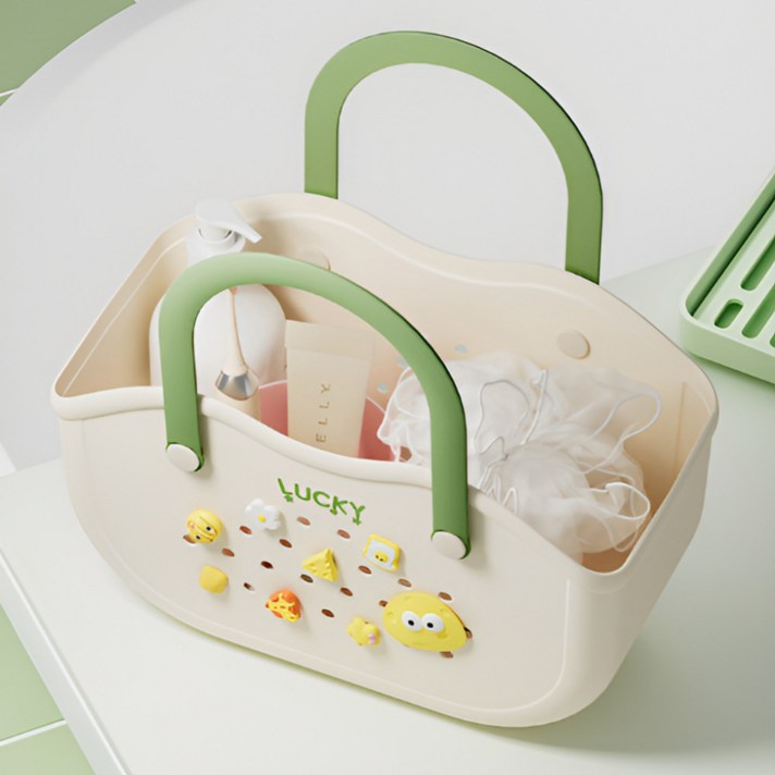 르뱅블루 휴대용 목욕 바구니, 베이지