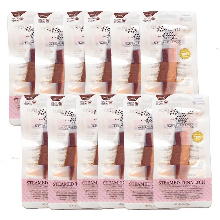 내추럴키티 증기로 찐 참치등살 원물 통살 고양이간식