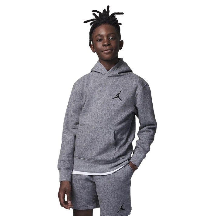 나이키 키즈 조던 에센셜 풀오버 후드티 그레이