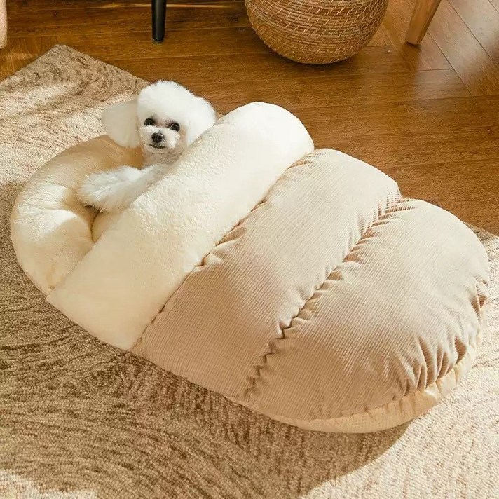 강아지 침낭 반려 동물 겨울 용품 고양이 침대 쿠션 숨숨집 슬리퍼 둥지 이불