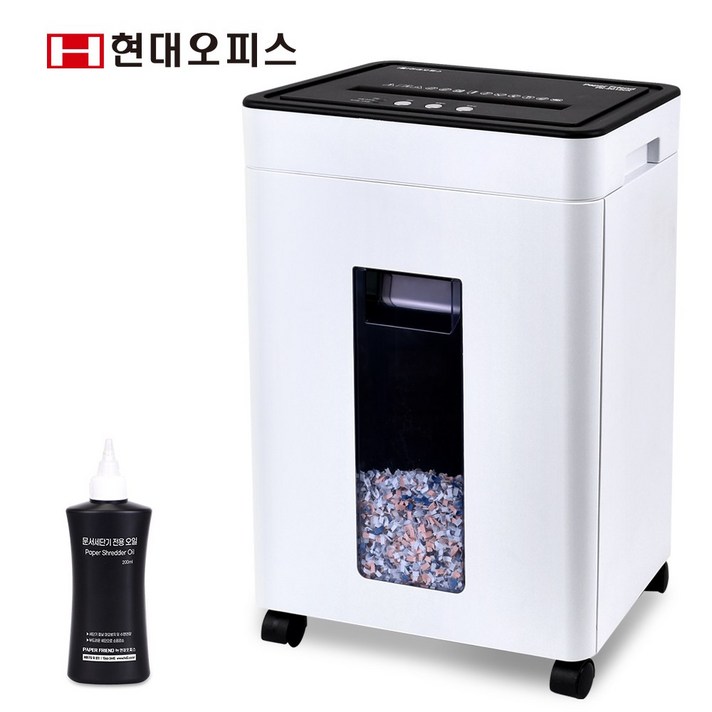 현대오피스 페이퍼프랜드 중형 문서세단기 PK2012CX 저소음 12매 20L 파쇄기 세절기