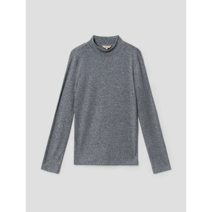 BEANPOLE 빈폴 레이디스 Essential 그레이 울 블렌드 하프넥 티셔츠 BF1941C013