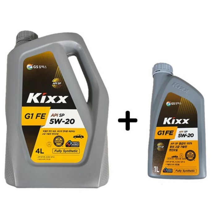 KIXX G1 FE 5W20 SP 4L 1개 1L 가솔린 엔진오일