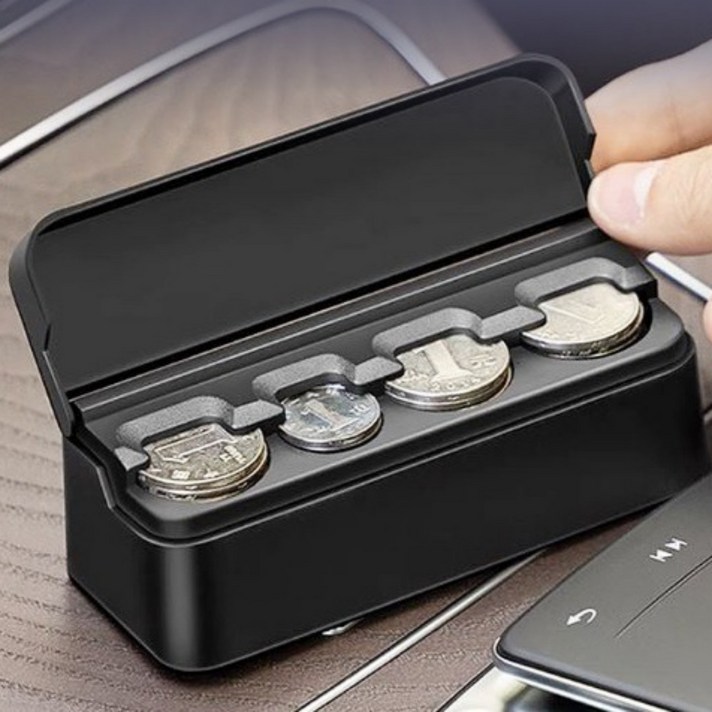 소라네상점 차량용 동전 정리 보관 케이스 택시 동전통, 1개