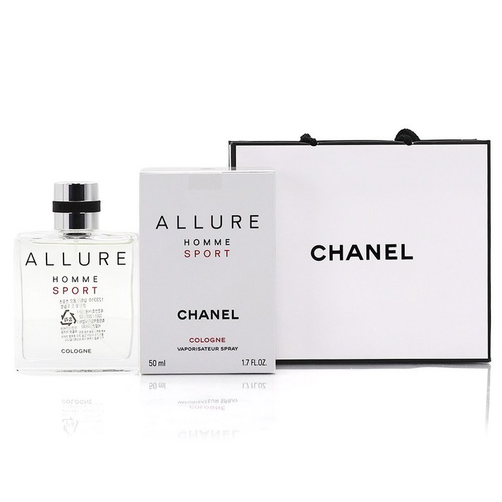 정식 한글라벨 백화점제품 샤넬 알뤼르 옴므 스포츠 코롱 오 드 뚜왈렛, 쇼핑백 동봉