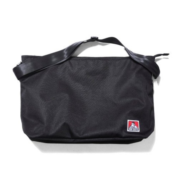BEN DAVIS ORIGINAL BIG SHOULDER BAG BLACK BDW8341P
