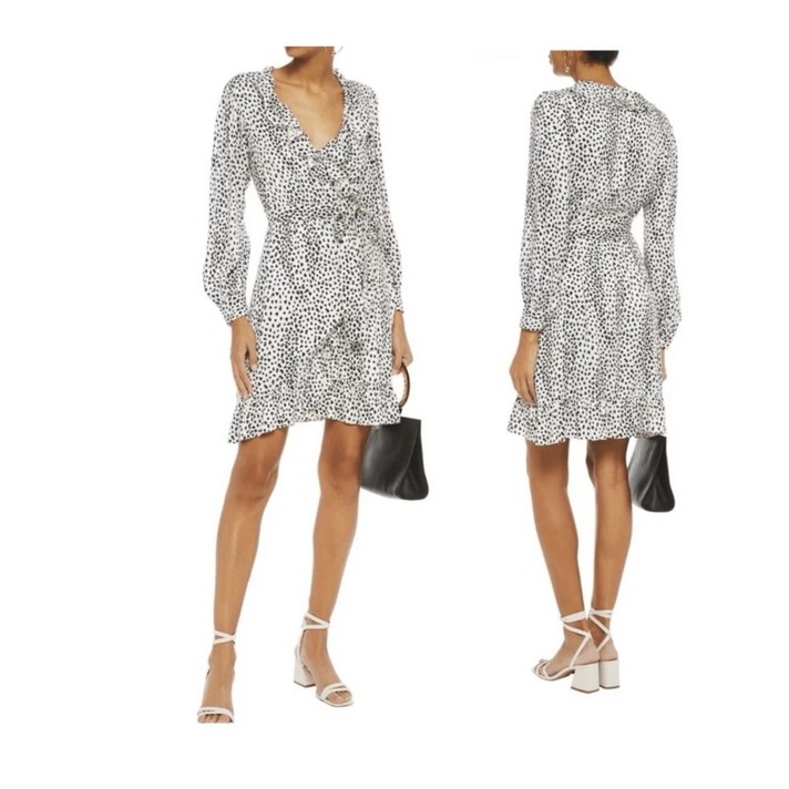 마쥬 마제 로사나 애니멀 프린트 랩 드레스 사이즈 1 스몰 5783854