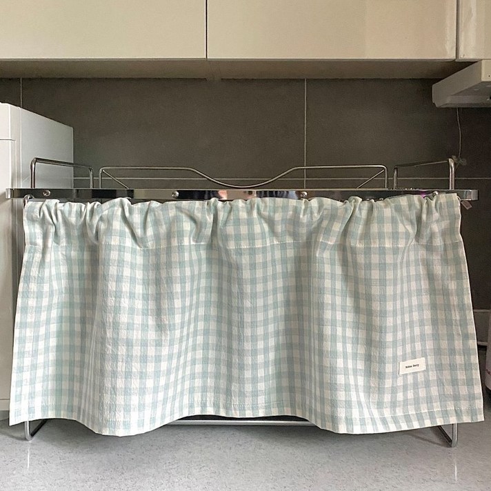 미니바란스 책장 선반 밥솥싱크대 수납장 주방가리개커튼