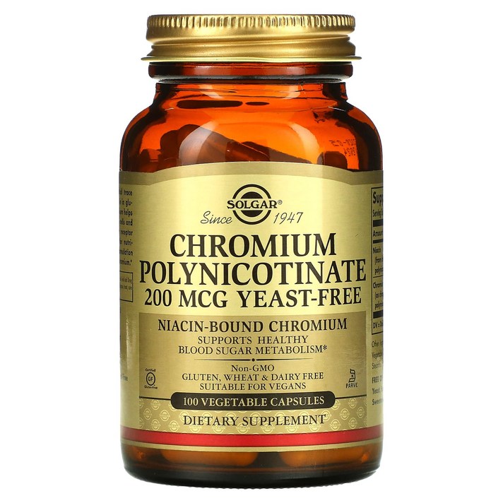 솔가 크롬 폴리니코티네이트 200 mcg 100 베지캡