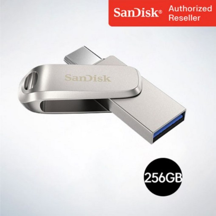 샌디스크 USB 메모리  Ultra Dual Drive Luxe 울트라 듀얼 드라이브 럭스  TypeC OTG USB 3.1 SDDDC4 256GB
