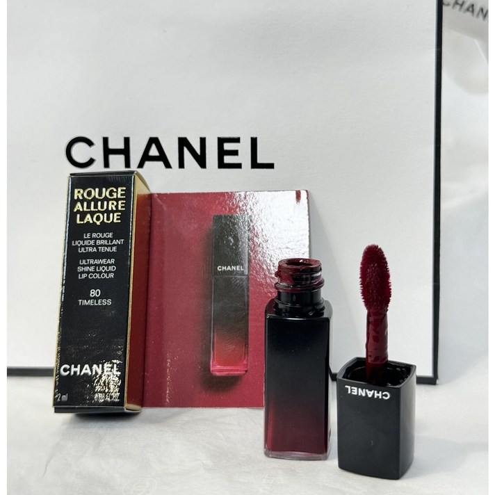 샤넬 미니 루쥬 알뤼르 라끄 틴트 80 타임리스 2ml, 80 타임리스, 2ml, 1개 샤넬 미니 루쥬 알뤼르 라끄 틴트 80 타임리스 2ml, 80 타임리스, 2ml, 1개