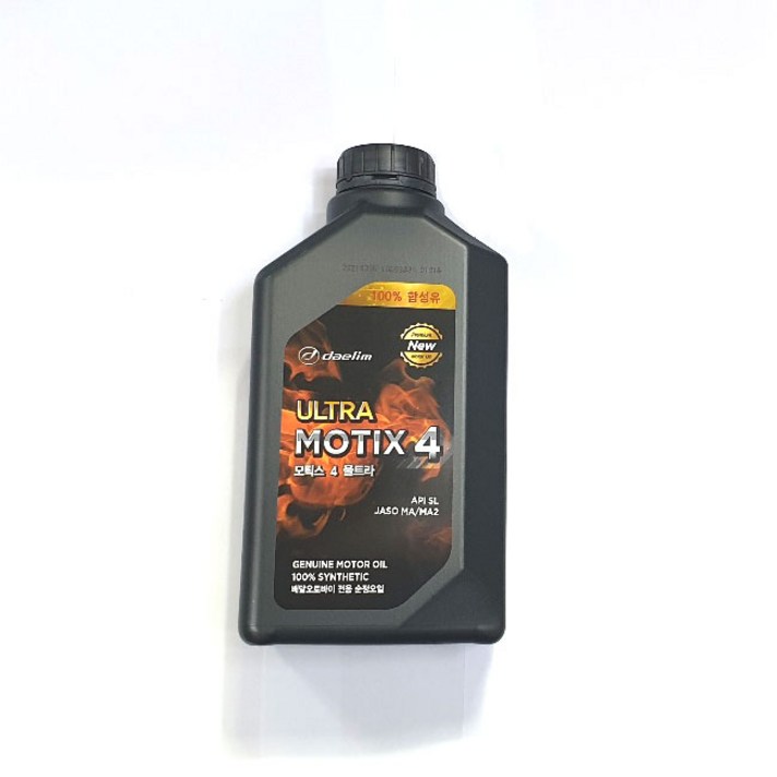 ULTRAMOTIX 4 대림순정 엔진오일 100 합성유10W40 1리터, 1개, 대림울트라합성유 ULTRAMOTIX 4 대림순정 엔진오일 100 합성유10W40 1리터, 1개, 대림울트라합성유