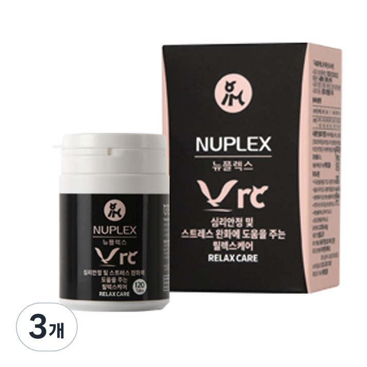 뉴플렉스 반려동물 릴렉스케어 스트레스관리 영양제, 단품, 3개