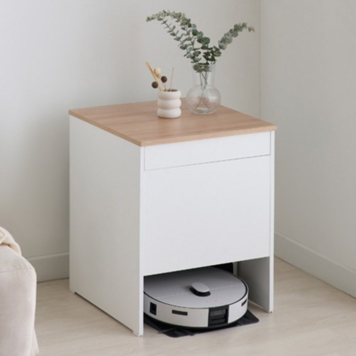 제우스가구 라인 DIY 로봇청소기 수납장