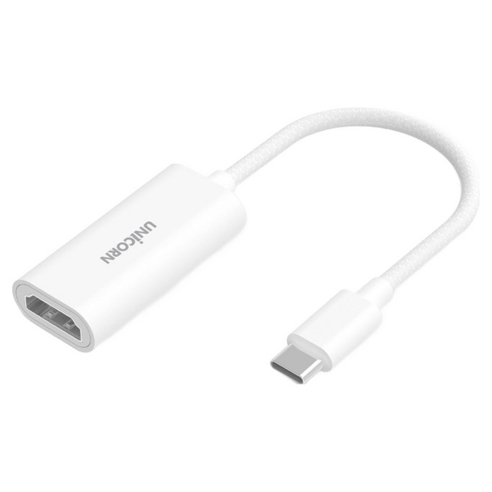 유니콘 USB Type C to HDMI 4K ULTRA HD 미러링 변환젠더 컨버터