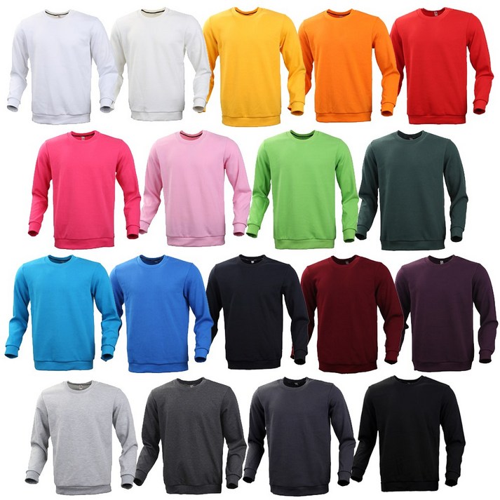 특양면맨투맨 남녀공용 S~3XL 단체티셔츠 빅사이즈