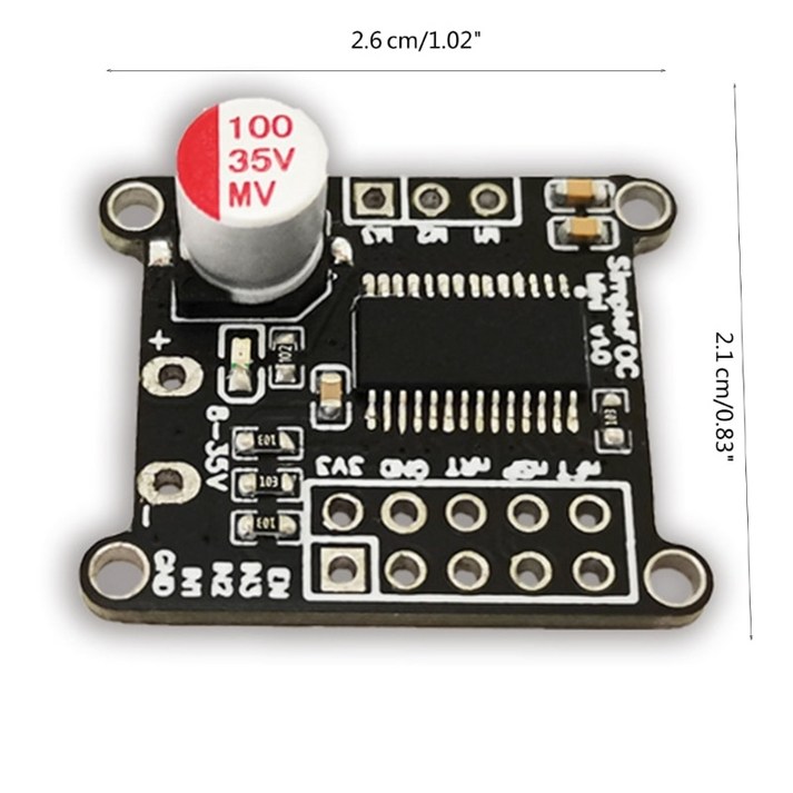 브러시리스 모터 드라이버 심플 FOC 미니 제어 SVPWM/SPWM 알고리즘 DRV8313 칩 8V-30V 2.5A