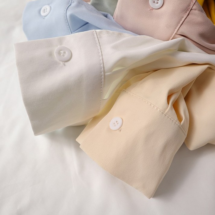 여성 셔츠 블라우스 위한 흰색 가 류 탑 디자인 긴팔 틈새 재킷 베이스