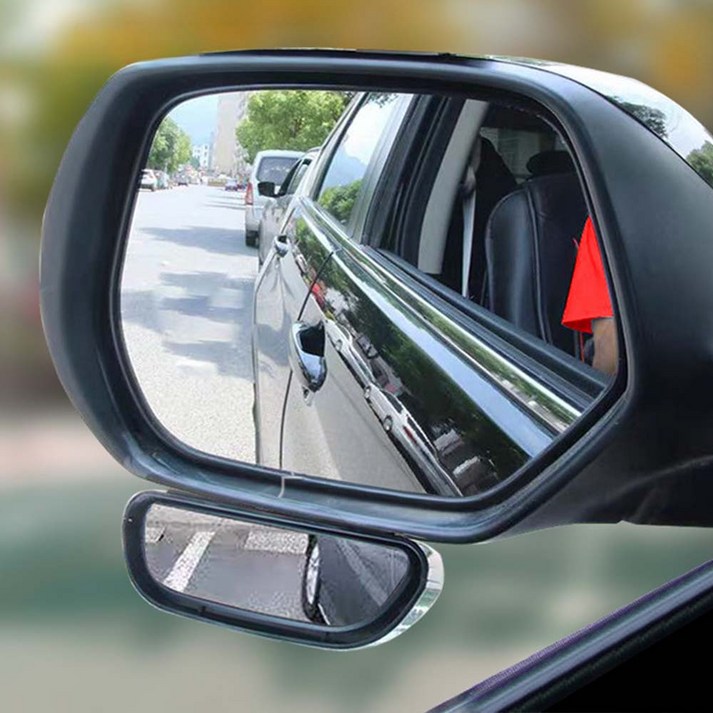 리빙쉘 자동차 백미러 후방확인 광각 보조거울