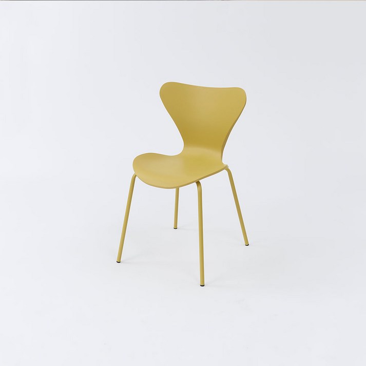 가구앤하우스 줄리엣 플라스틱 디자인 업소용 카페 식당 식탁 의자 (8colours), 옐로우, 1개